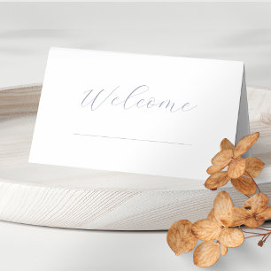 Chic White Floral Thank You Wedding Table Place Card