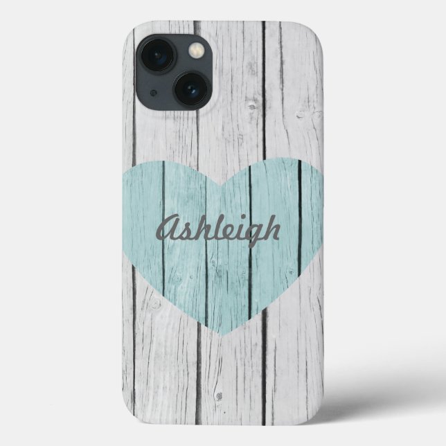 Chic White Rustic Wood Case-Mate iPhone Case (Back)