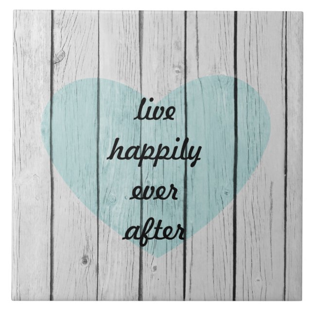 Chic White Rustic Wood Tile (Front)