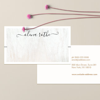 Chic White Wood Bracelet Display   Calling Card
