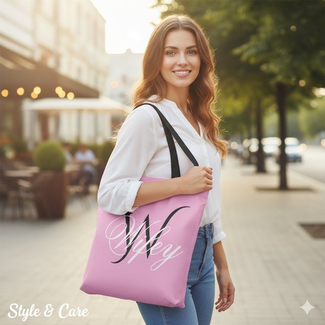 Chic Wifey Personalised Monogram Tote Bag (Chic Wifey Personalized Monogram Tote Bag)
