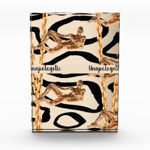 Chic Wild Unapologetic Luxurious Bday Gift Girly Photo Block
