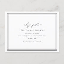 Chic Window Wedding Postponement Change the Date