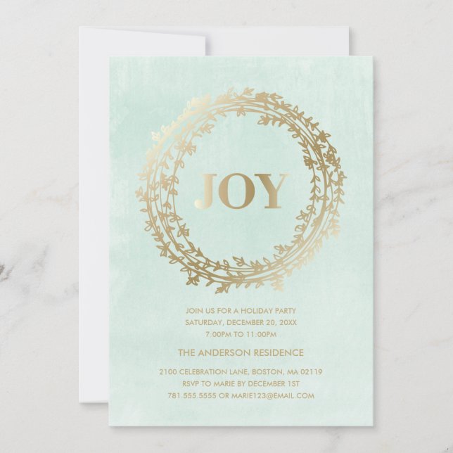 Chic Winter | Holiday Party Invitation (Front)