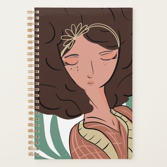 Chic Woman Plant Lover Blogger  Planner (Front)