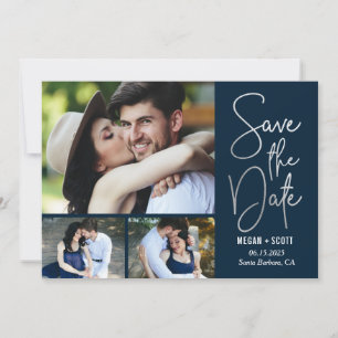 Chic Writing EDITABLE COLOR Save The Date Card