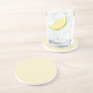 Chic Yellow Dots Coaster