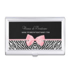 Chic Zebra Print Boutique Light True Pink Ribbon