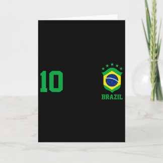 Chica Brazil Flag Brazilian Pride Soccer Jersey No Card