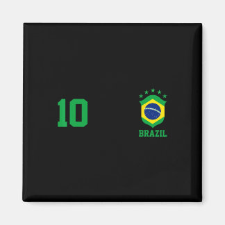 Chica Brazil Flag Brazilian Pride Soccer Jersey No Magnet