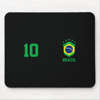 Chica Brazil Flag Brazilian Pride Soccer Jersey No Mouse Pad