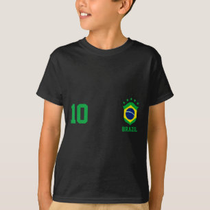 Chica Brazil Flag Brazilian Pride Soccer Jersey No T-Shirt