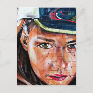 chica guapa postcard