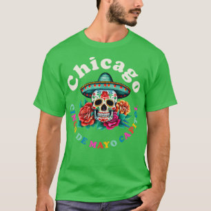 Chicago 2023 Sugar Skull Illinois T-Shirt