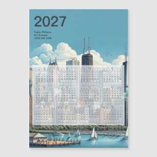 Chicago 2027 Calendar with Magnetic Back