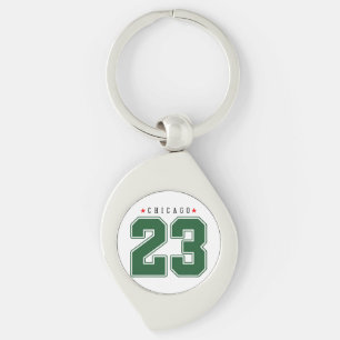 Chicago 23 Varsity Number Key Ring