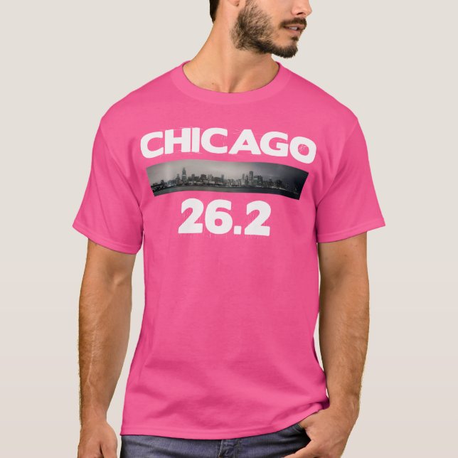 Chicago 26 2 Miles Marathon Runner Running T-Shirt (Front)
