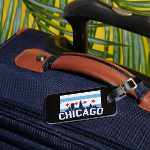 Chicago 4 Stars Vintage Travel City Luggage Tag