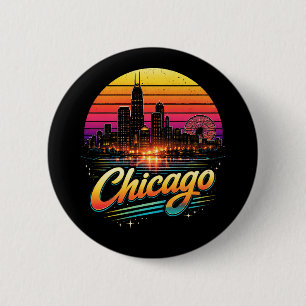Chicago 6 Cm Round Badge