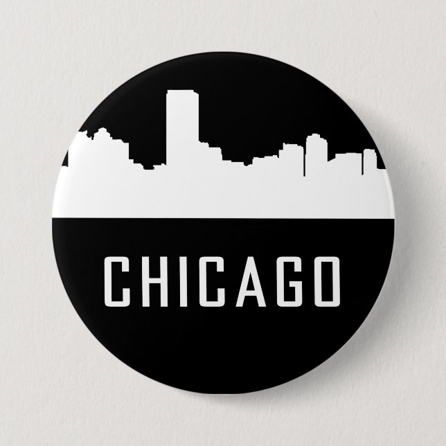Chicago 7.5 Cm Round Badge (Front)