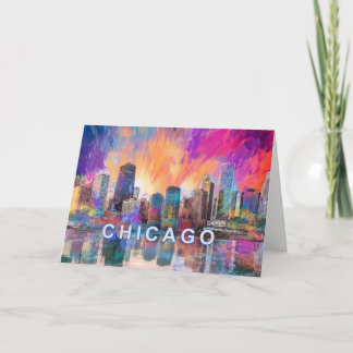 Chicago Abstract Art Card