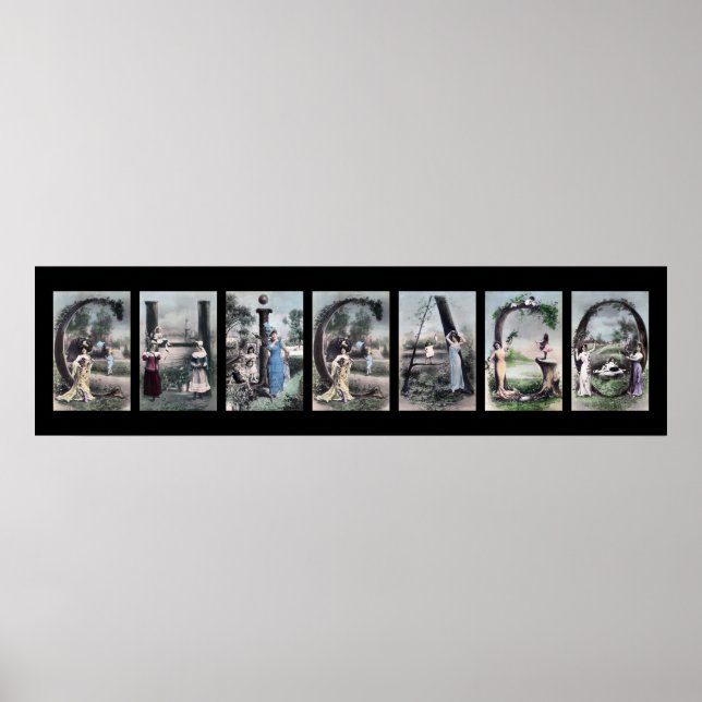 CHICAGO Alphabet Letter Name Art Poster (Front)