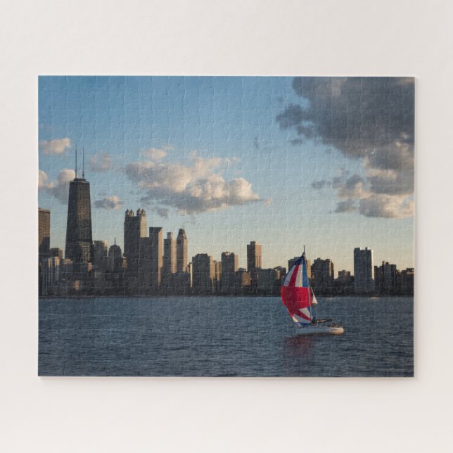 Chicago and Lake Michigan Jigsaw Puzzle (Horizontal)
