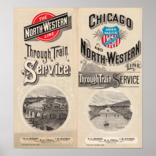 Chicago and North Western Line Poster