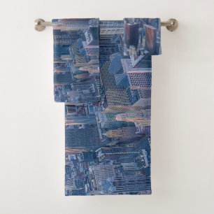 Chicago Architectural Buildings Artwork Bath Towel Set