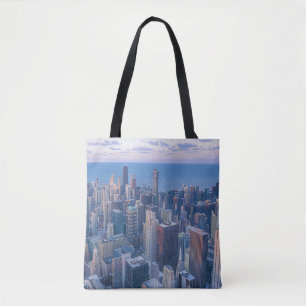 Chicago Architectural Buildings Artwork   Tote Bag