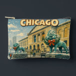 Chicago Art Institute in winter poster Accessory Pouch<br><div class="desc">The Art Institute of Chicago in winter</div>