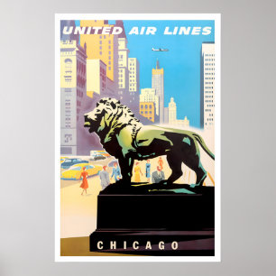 Chicago Art United Travel Poster Tourism Print