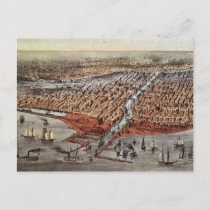Chicago As it Was, c.1880 Postcard
