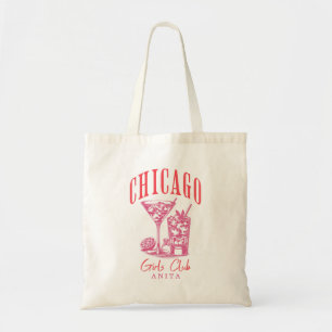 chicago bachelorette girls club tote bag