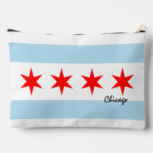 Chicago bag, fashion USA, Chicago flag Accessory Pouch