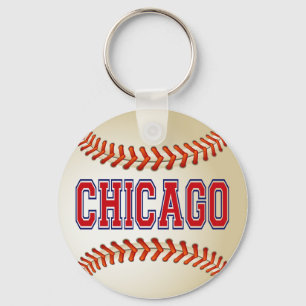 CHICAGO BASEBALL KEY RING