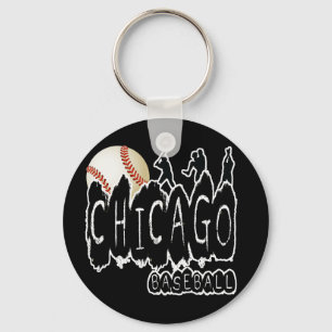 CHICAGO BASEBALL KEY RING