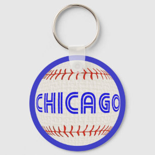 Chicago baseball keychain