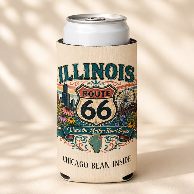 Chicago Bean Inside Route 66 Sips Seltzer Can Cooler (Creator Uploaded)