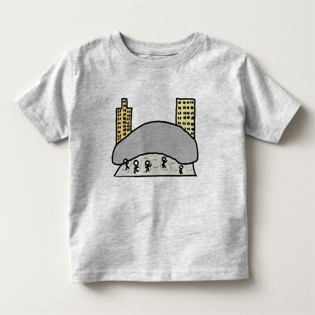 Chicago Bean Toddler T-Shirt (Front)