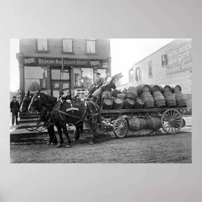CHICAGO BEER DELIVERY c. 1895 Poster (Front)