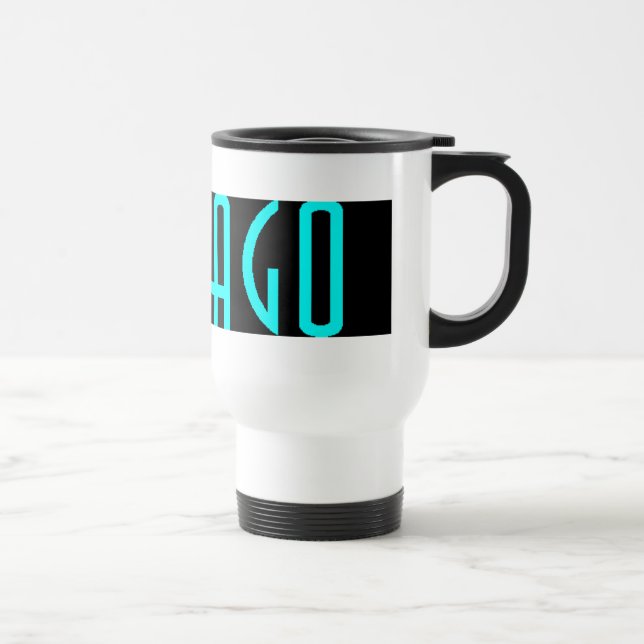 CHICAGO BLACK TRAVEL MUG (Right)