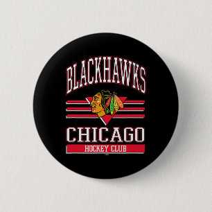 Chicago Blackhawks Hockey Club Black Officially Li 6 Cm Round Badge