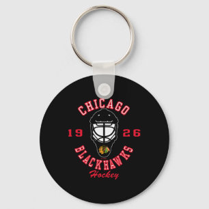 Chicago Blackhawks Hockey Mask Black Officially Li Key Ring