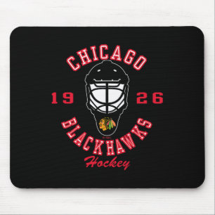 Chicago Blackhawks Hockey Mask Black Officially Li Mouse Pad