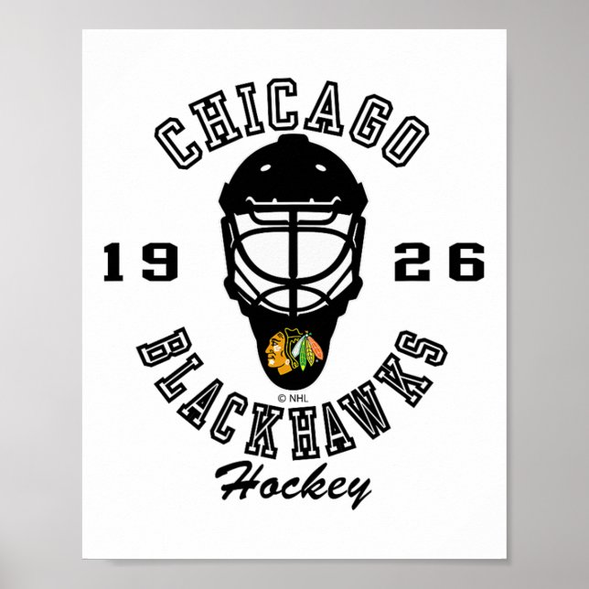 Chicago Blackhawks Hockey Mask Red Nhl Officially  Poster (Front)