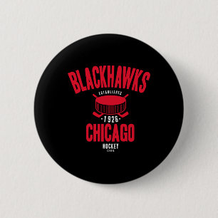 Chicago Blackhawks Hockey Puck Black Officially Li 6 Cm Round Badge