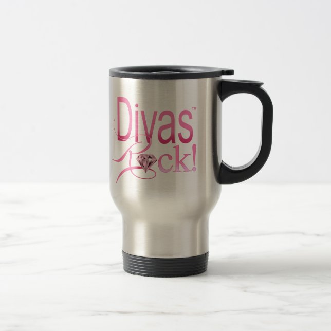 CHICAGO BLING - "Divas Rock!" Travel Mug (Right)