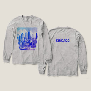 Chicago Blue Graphic T-Shirt Tri-Blend Shirt