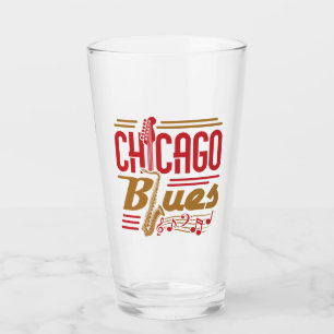 Chicago Blues Music Lover Glass